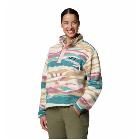 Felpa da donna Columbia Helvetia™ II Printed Cropped Half Snap