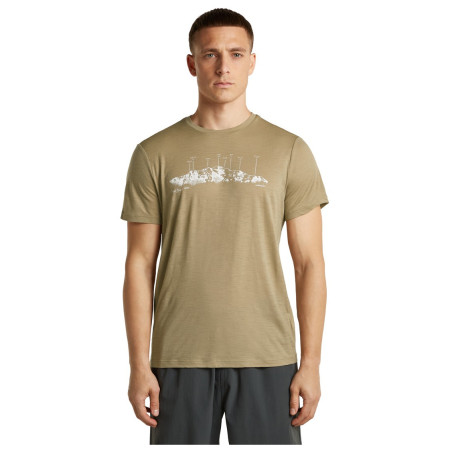 Maglietta da uomo Icebreaker Men Merino 150 Tech Lite SS Tee The Peaks