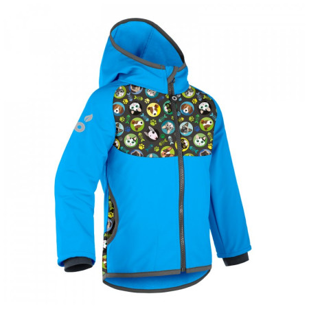 Giacca softshell per bambini Unuo Fleece Basic azzurro