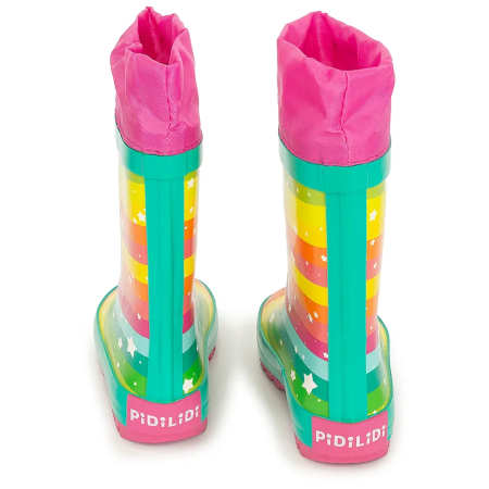 Stivali da pioggia per bambini Pidilidi Rainbow