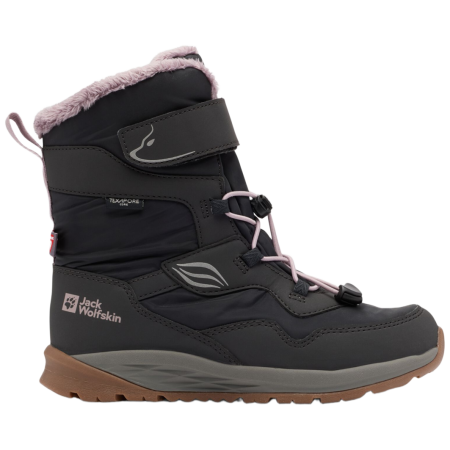 Stivali invernali per bambini Jack Wolfskin Polar Bear-G Texapore High Vc K - Phantom nero/rosa phantom