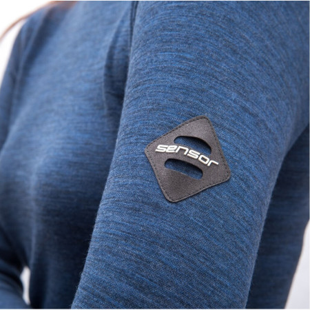 Maglietta sportiva da donna Sensor Merino Bold Roll Neck dl.rukáv