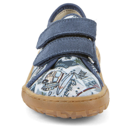 Sneakers per bambini Frodo Barefoot canvas Light Blue