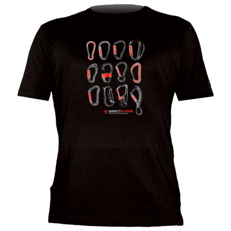 Maglietta da uomo Direct Alpine Flash nero Black(Carabiners)