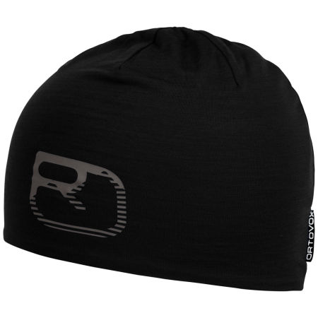 Berretto Ortovox 120 Cool Tec Logo nero Black Raven