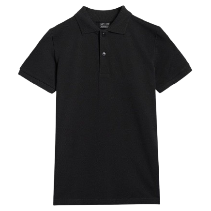 Maglietta da bambino 4F Polo Shirt M614 nero DEEP BLACK