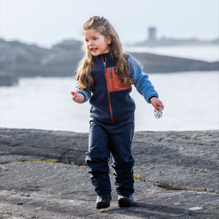 Felpa da bambino Didriksons Anten Kids Fullzip 2 Winter Blue