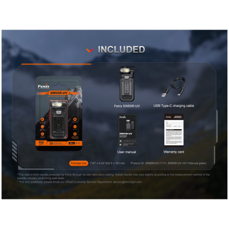 Torcia tascabile Fenix SW05R-UV