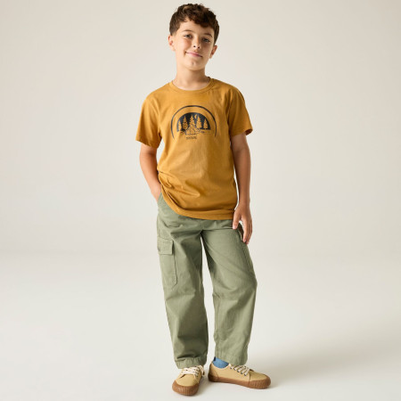 Maglietta da bambino Regatta Bosley Wood Brown