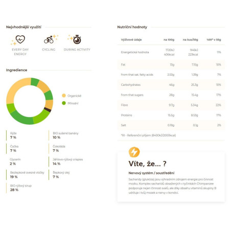 Barretta Chimpanzee Energy Bar Banana Chocolate