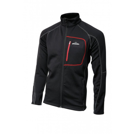 Felpa da uomo Pinguin Power Man Full Zip nero