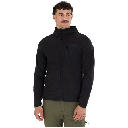 Felpa funzionale da uomo Fundango Nagano Full Zip Hoodie nero black