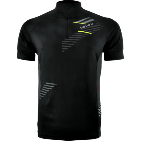 Maglia da ciclismo da uomo Silvini Croce MD1204 nero BlackYellow