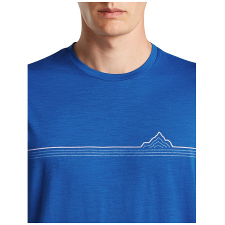 Maglietta da uomo Icebreaker Men Merino 150 Tech Lite SS Tee Range Stripes