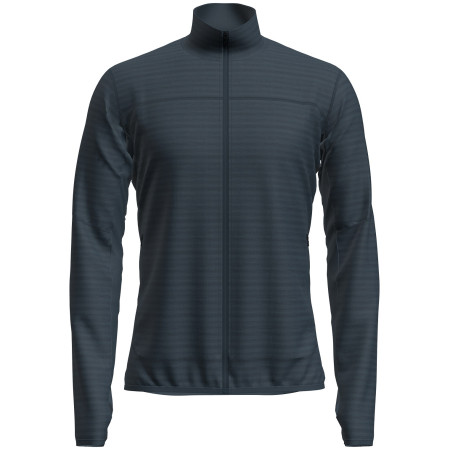 Felpa da uomo Icebreaker M M 300 Descenderender LS Zip blu/grigio Abyss