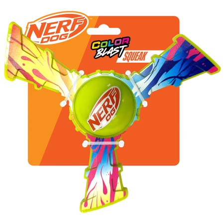 Giocattolo per cane Nerf Dog Color Grip Tri Flyer 20 cm