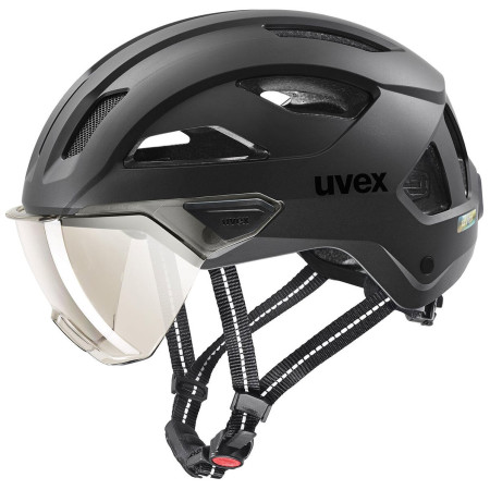 Casco da ciclismo Uvex Stride Visor nero black matt