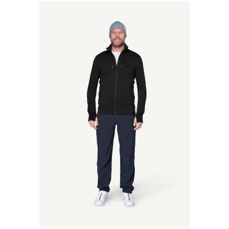 Felpa funzionale da uomo Devold Egga Grid Merino Jkt