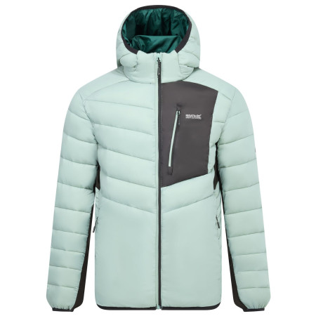 Giacca ibrida da uomo Regatta Hooded Leedre Hybrid verde chiaro GlacrGrn/Blk