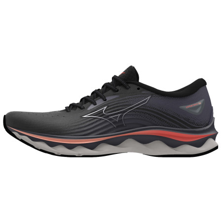 Scarpe da corsa da donna Mizuno Wave Sky 6 nero Black/Quicksilver/HotCoral
