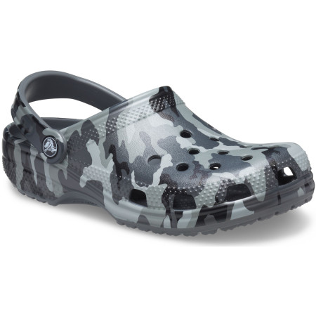 Pantofole Crocs Classic Printed Camo Clog grigio/nero Slate Grey/Multi