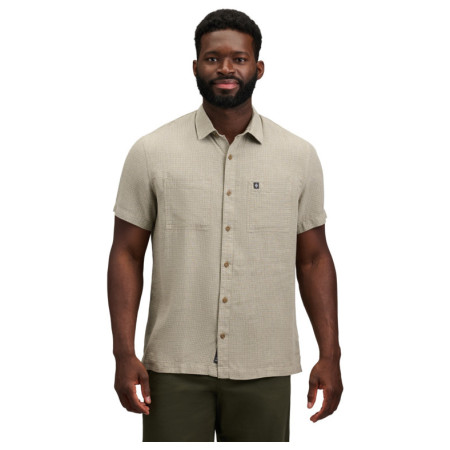 Camicia da uomo Black Diamond M Scenic Route Ss Shirt beige Pine Smoke-Chalk