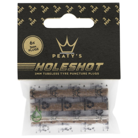 Kit di riparazione Peaty´s Holeshot sada náhradních knotů (6X 3Mm) marrone