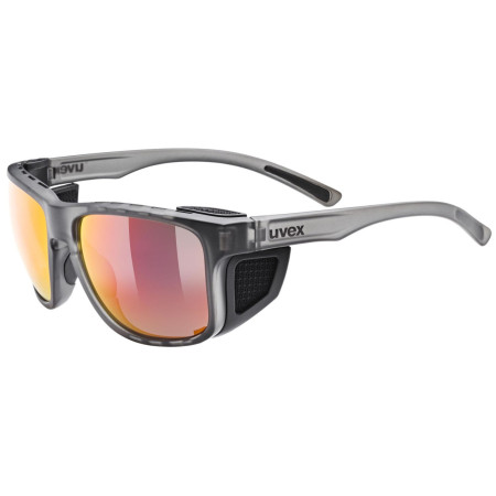 Occhiali da sole Uvex Sportstyle 312 nero/rosso Smoke Matt/Mir.Red
