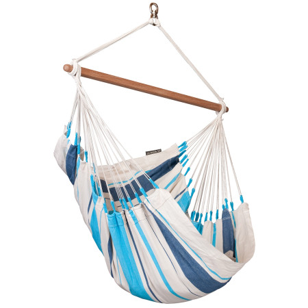 Sedia sospesa La Siesta Caribeňa Basic bianco/blu Aquablue