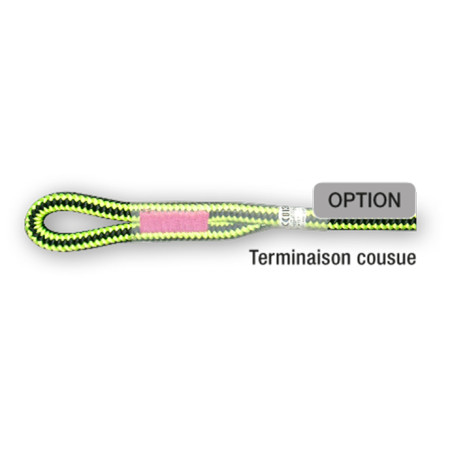 Corda da arrampicata Beal Ginkgo 12mm + 2x šit. oko 6m nero/giallo black/yellow