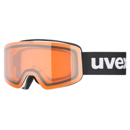 Occhiali da sci Uvex PWDR LG nero/arancio WHITE MATT DL/LASERGOLD-CLEAR S2