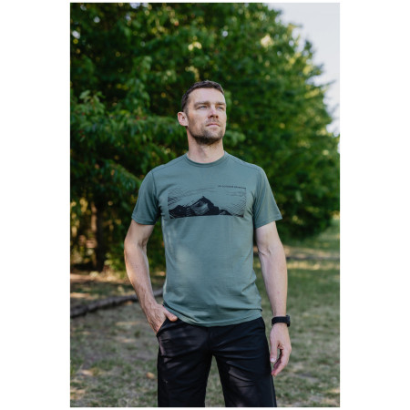 Maglietta da uomo MOOA Merino Lyolite Highlander 150 Short