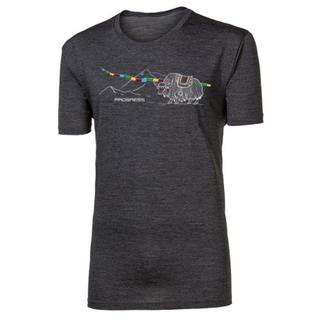 Maglietta funzionale da uomo Progress Hrutur Yak grigio šedý melír