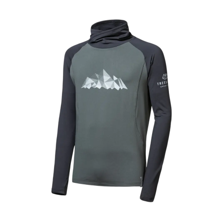 Felpa funzionale da uomo Sensor Coolmax Thermo Mountains nero/verde olive/černá