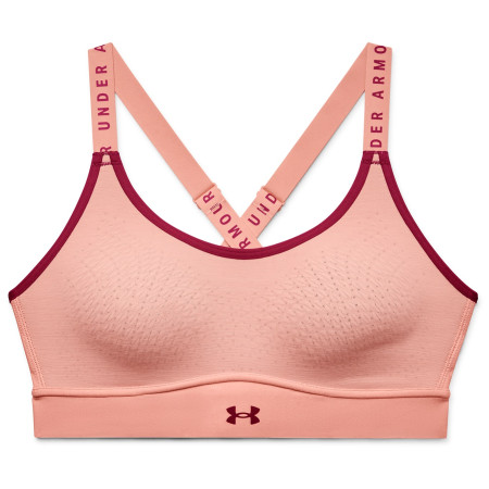 Reggiseno sportivo Under Armour Infinity Mid Bra rosa Pink Sands / Pink Sands / Black Rose
