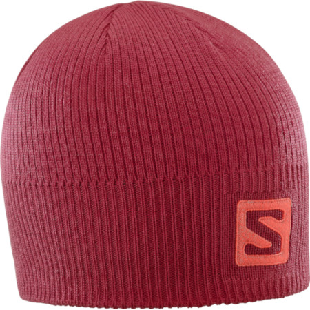 Berretto Salomon Logo Beanie rosso BikingRed