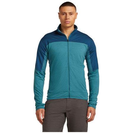 Felpa funzionale da uomo Icebreaker Men Merino Blend 300 RealFleece™ Descender LS Zip