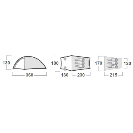 Tenda da trekking Husky Bronder 3