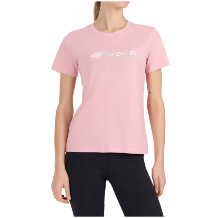 Maglietta da donna 4F Tshirt F3495 rosa chiaro Light Pink