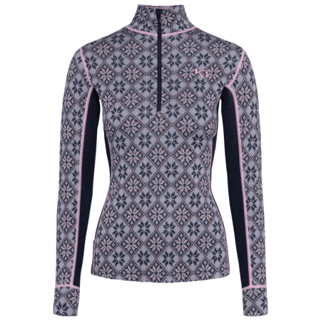 Felpa tecnica da donna Kari Traa Rose Half Zip Baselayer Top