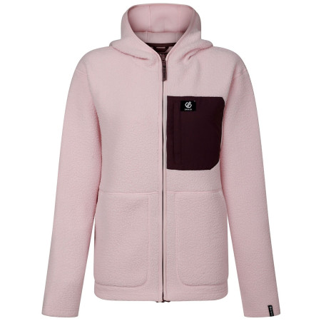 Felpa tecnica da donna Dare 2b Womens Firn Hooded Borg rosa Pink Haze