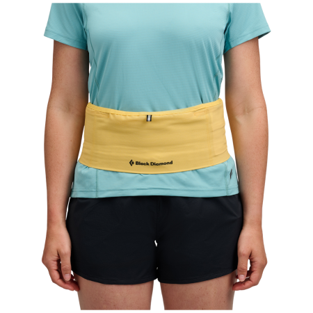 Marsupio da corsa Black Diamond Distance Run Belt giallo Soft Ochre