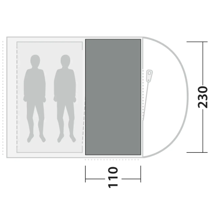 Tappeto per tenda Outwell Cozy Carpet Sky 2