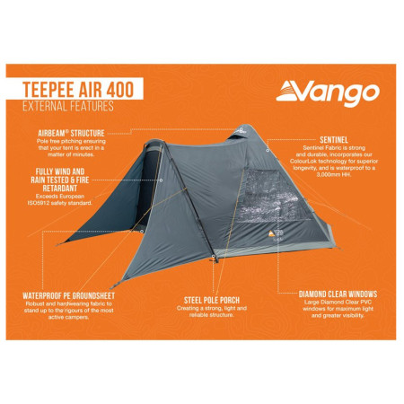 Tenda familiare Vango Teepee Air 400