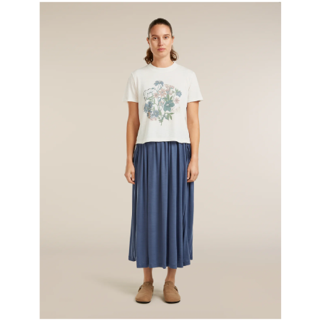 Maglietta da donna Icebreaker Merino 150 Tech Lite SS Crop Tee NZ Flora