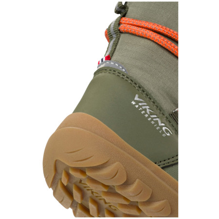 Stivali invernali per bambini Viking Outdoor Footwear Birch Barefoot Warm WP Pull-on Olive