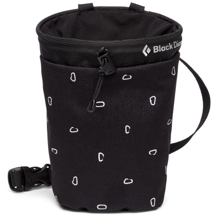 Sacchetto porta magnesite Black Diamond Gym Chalk Bag M/L (2023) nero BlackBinerPrint