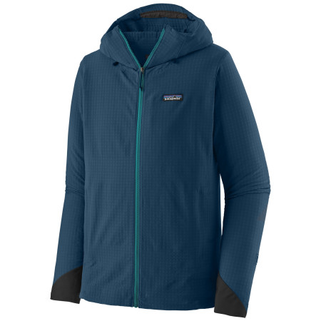 Giacca softshell da uomo Patagonia R1 TechFace Hoody blu scuro Lagom Blue