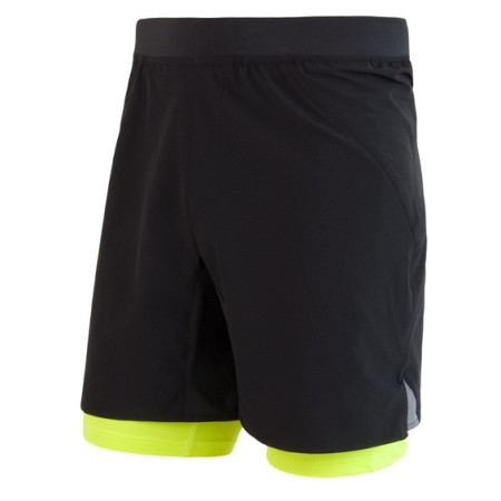 Pantaloncini da uomo Sensor Trail nero/giallo Black/ReflexYellow