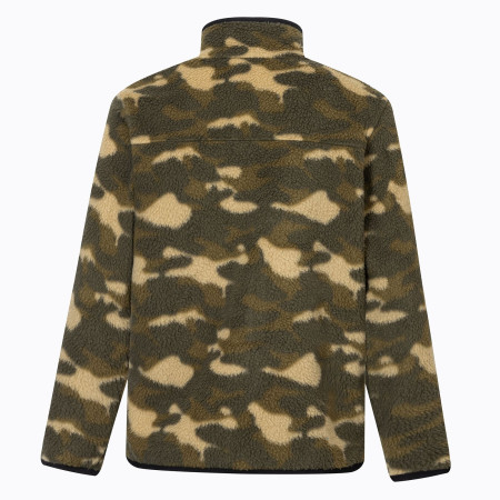 Felpa sportiva per bambini Regatta Junior Frankie Warm Fleece Bark Green Camo